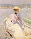 Childe Hassam Canvas Paintings - The White Dory Gloucester